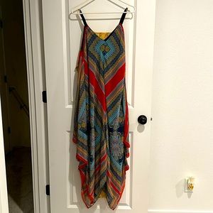 Multi-colored A line dress